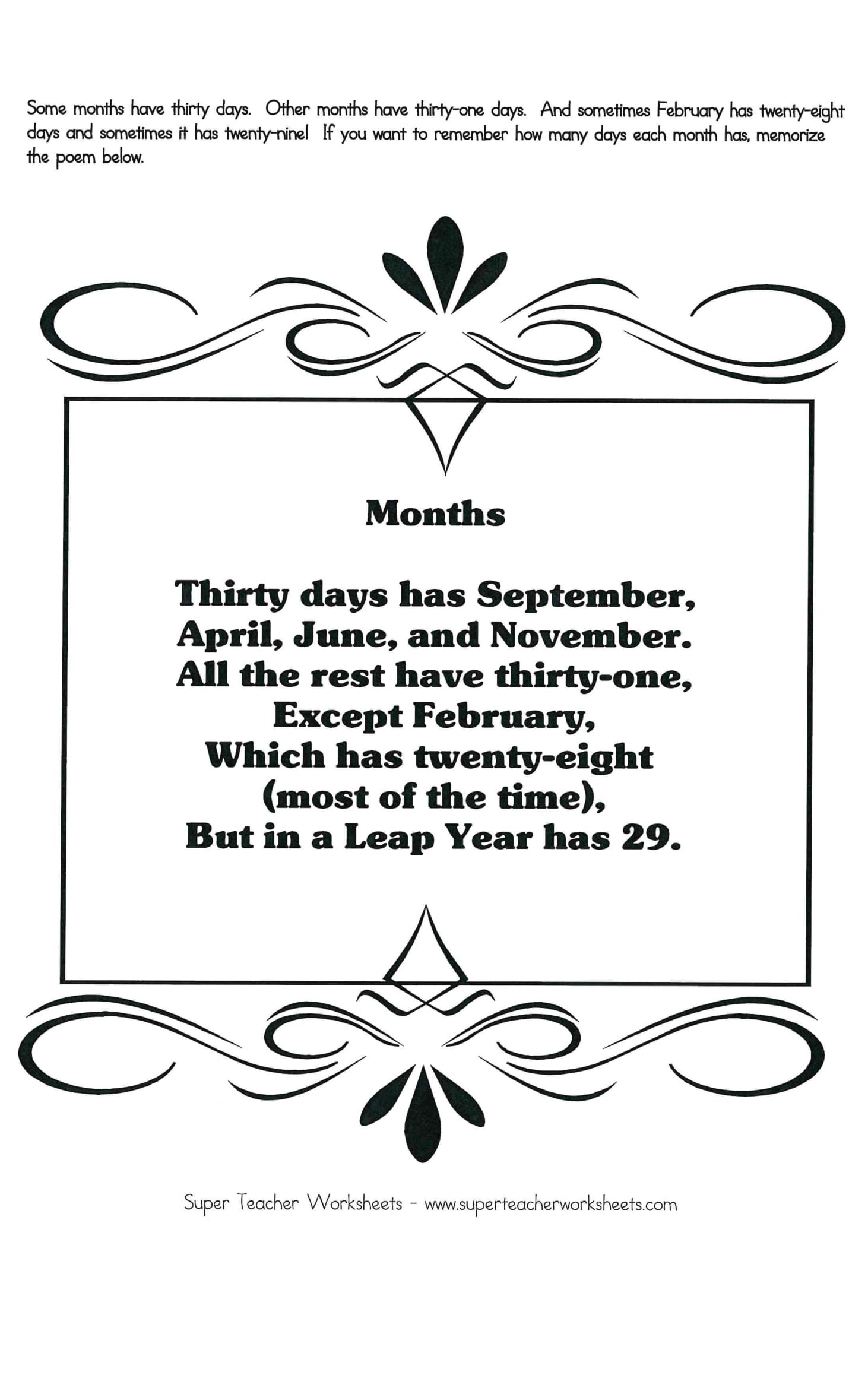 Poem To Remember The Months 1 Edited 